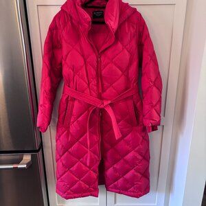 Athleta size L TALL Outbound II Parka in Decadent Red